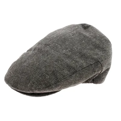 Classic Hooligan beige flat cap Reference: 672 | Chapellerie Traclet
