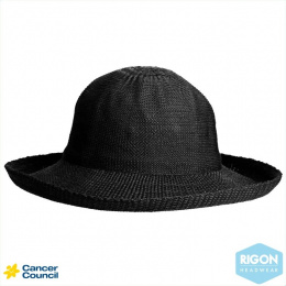 Chapeau Breton Noir Polyester - Rigon Headwear