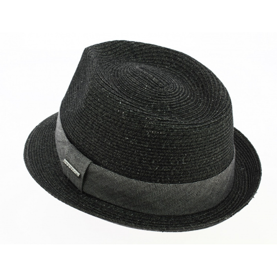 Chapeau Trilby Reidton Anthracite Toyo - Stetson Chapeau Trilby Reidton Anthracite Toyo - Stetson