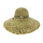 Tropical Natural Straw floppy hat - Dorfman Pacific