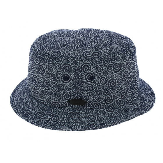 Stetson Blue Stonegate Ornament Cotton Bucket Hat