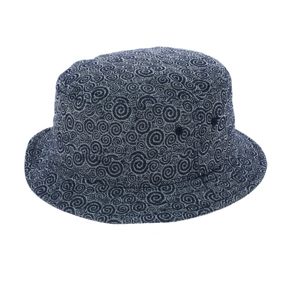 Stetson Blue Stonegate Ornament Cotton Bucket Hat