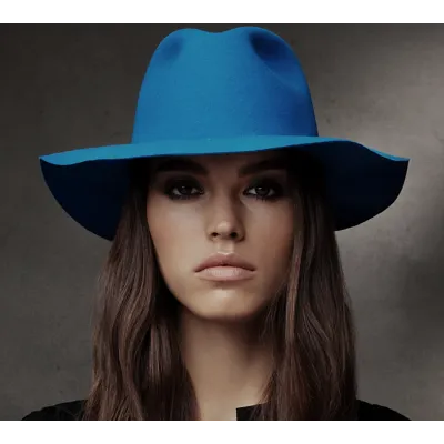 Chapeau Inglis Feutre Laine Bleu Électrique - Bailey Reference : 3209 | Chapellerie Traclet
