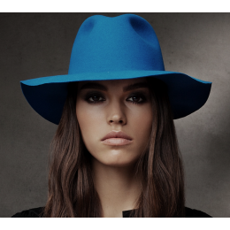 Traveller Inglis Electric Blue Wool Felt Hat - Bailey