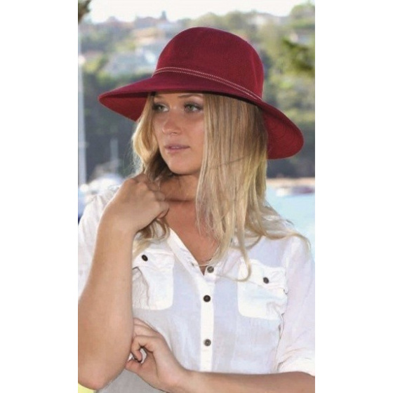 Red Suzi Polyester Sun Hat - Rigon Headwear