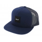 Navy Blue Box Logo Trucker Cap - HUF
