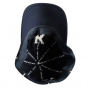 Vintage 8 Panel Navy Blue Wool Cap - Kangol