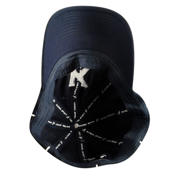 Casquette Vintage 8 panels Laine Bleu-Marine - Kangol