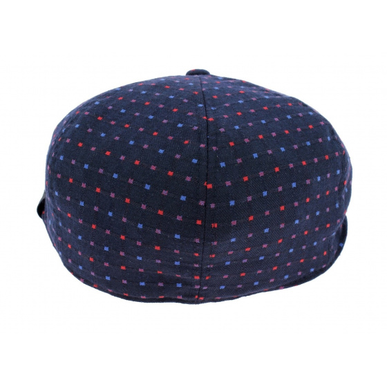 Navy Blue Plaid Flexit Duck Bill Cap - Kangol
