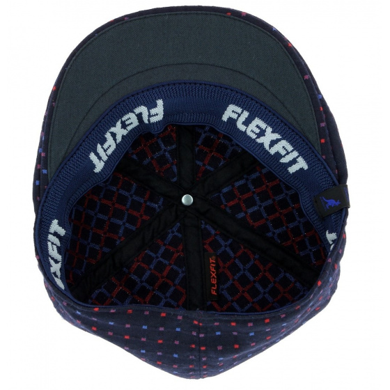 Navy Blue Plaid Flexit Duck Bill Cap - Kangol