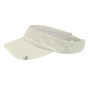 White Cotton Visor - Kangol