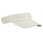 White Cotton Visor - Kangol