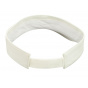 White Cotton Visor - Kangol