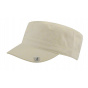 Beige Cotton Army Cap - Kangol