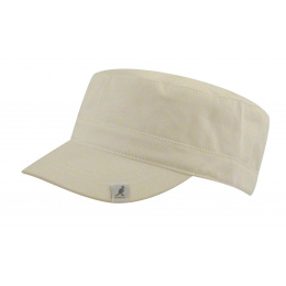 Beige Cotton Army Cap - Kangol