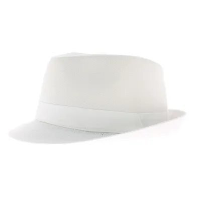 Chapeau trilby enfant coton blanc Reference : 6646 | Chapellerie Traclet