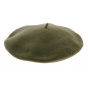 Sanpee Khaki Wool Basque Beret - Elosegui