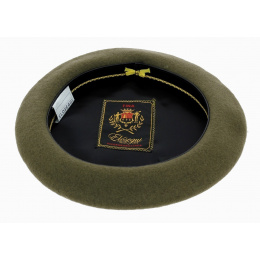 Sanpee Khaki Wool Basque Beret - Elosegui