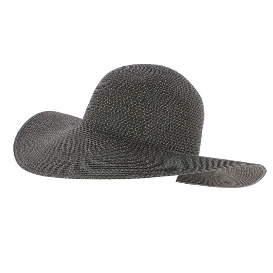 Black Paper Straw Summer Saint Barth Wide Brim Hat - Seeberger