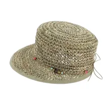 Casquette paille seagrass Bohemian Reference : 2658 | Chapellerie Traclet