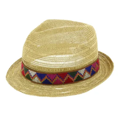 Juliaca Paper Straw Trilby Hat - Seeberger Reference: 6663 | Traclet Hat Shop