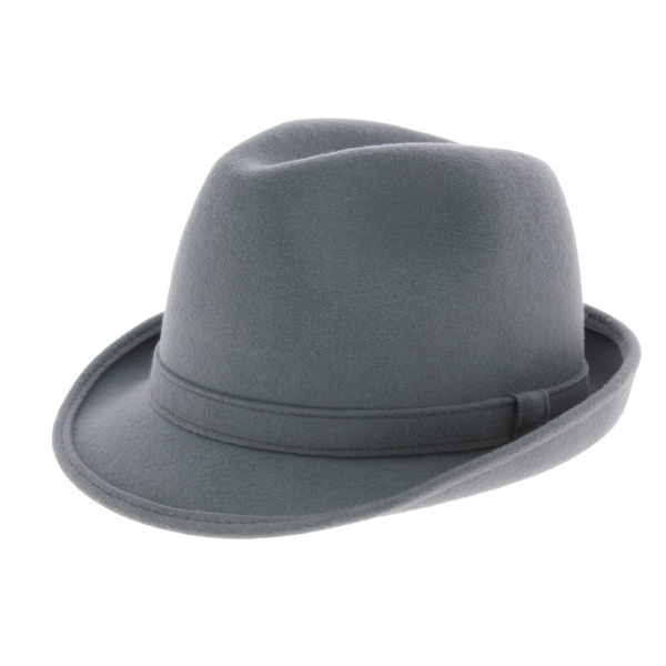 trilby hat grey