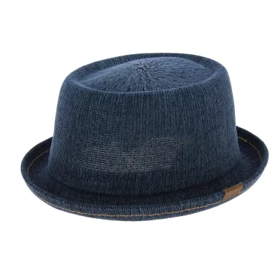Chapeau PorkPie Denim Mowbray Bleu-Jean - kangol Reference : 6667 | Chapellerie Traclet