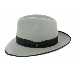 Gray Fur Felt President Fedora Hat - Guerra