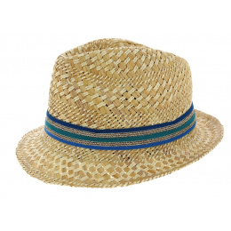 San Jose Natural Straw Trilby Hat - Scala