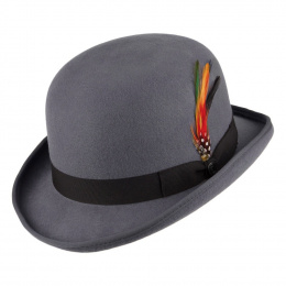Gray Bowler Hat English Derby - Jaxon