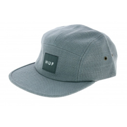 Blue/Gray Linen Tonal Volley Strapback Cap - HUF