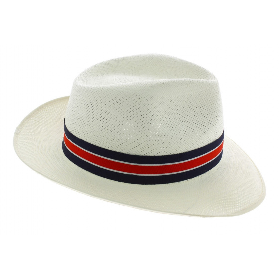 Chapeau Fédora Regimental Panama Naturel - Christy