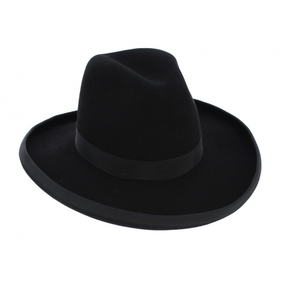 Sheridan Black Bison Felt Hat - Stetson