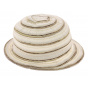Children's Kate Cotton Beige Bucket Hat - Traclet