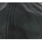 Black Leather Biker Beanie - Bullet Style Seven Jocker
