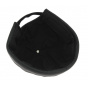 Black Leather Biker Beanie - Bullet Style Seven Jocker