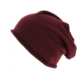 Oversized Beanie Brooklin Burgundy Cotton - Atlantis