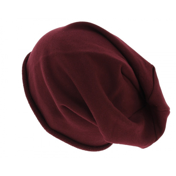 Oversized Beanie Brooklin Burgundy Cotton - Atlantis Oversized Beanie Brooklin Burgundy Cotton - Atlantis