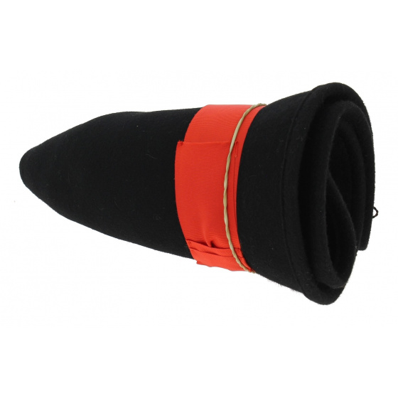 Chapeau Trilby Dilinger Feutre Laine Noir Pliable - Traclet