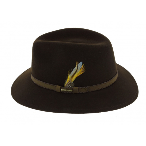 Rocklin Foldable Brown Wool Felt Hat - Stetson