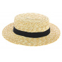 Natural Straw Boater Hat Large Sizes - Traclet