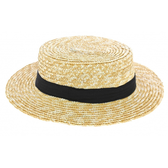 Canotier Grandes Tailles Paille Naturelle - Traclet Canotier Grandes Tailles Paille Naturelle - Traclet