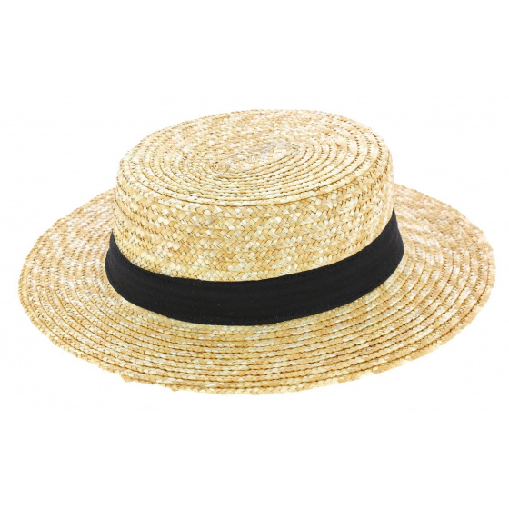 Canotier Grandes Tailles Paille Naturelle - Traclet Canotier Grandes Tailles Paille Naturelle - Traclet