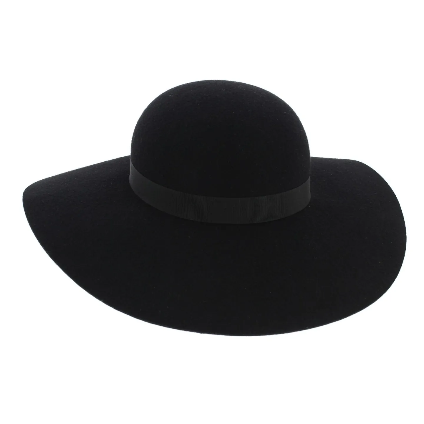 Black Foxes Wool Felt Wide-brimmed Hat - Traclet Reference: 6739 | Traclet Hat Shop