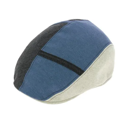 Caussade Tricolor Cotton Brightback Flat Cap - Crambes Reference: 6743 | Chapellerie Traclet