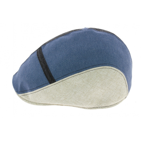 Caussade Tricolor Cotton Brightback Flat Cap - Crambes