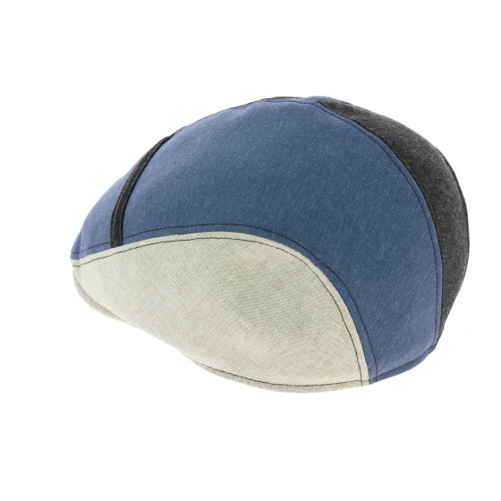 Caussade Tricolor Cotton Brightback Flat Cap - Crambes