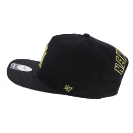NY Yankees Black & Gold Crackled Visor Snapback - 47 Brand