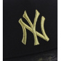 NY Yankees Black & Gold Crackled Visor Snapback - 47 Brand