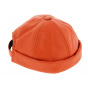 Coral Leather Biker Beanie - Bullet style Seven Jocker